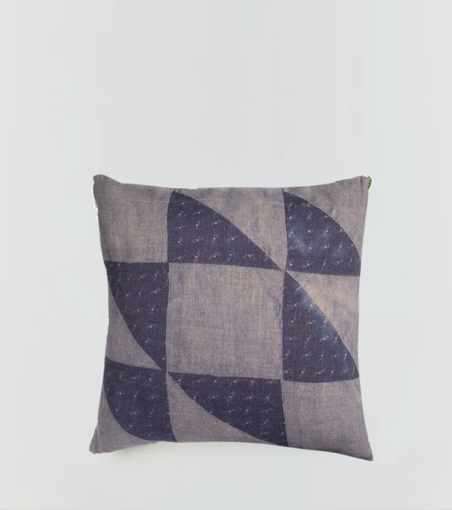 Aizome Indigo Linen Pillow