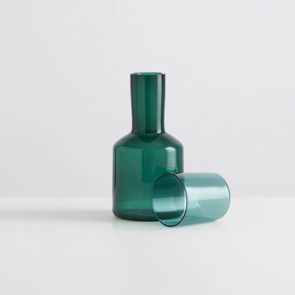 Glass Carafe | Teal