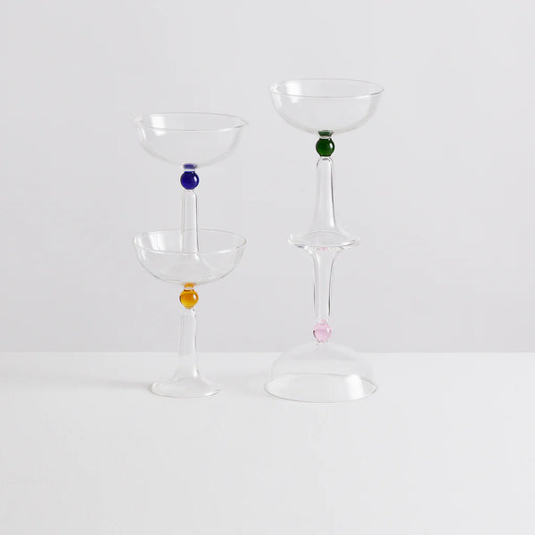 Glass Tassel Coupe Set