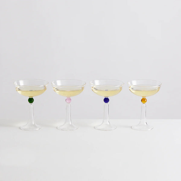 Glass Tassel Coupe Set