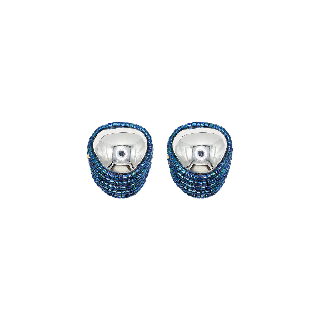 Really Mini Sole Earrings | Navy