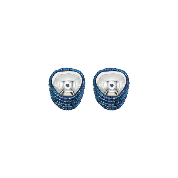 Really Mini Sole Earrings | Navy