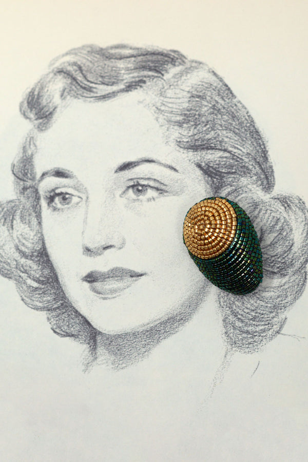 Maurita Earrings | Iris Green