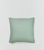 Outdoor Mini Check Pillow | Aqua