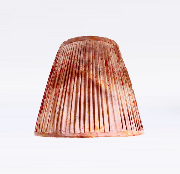 Hand-Dyed Silk Charmuse Lamp Shade