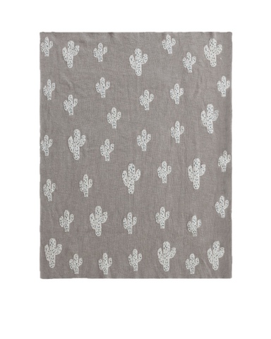 Cactus Knit Blanket