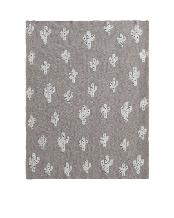 Cactus Knit Blanket
