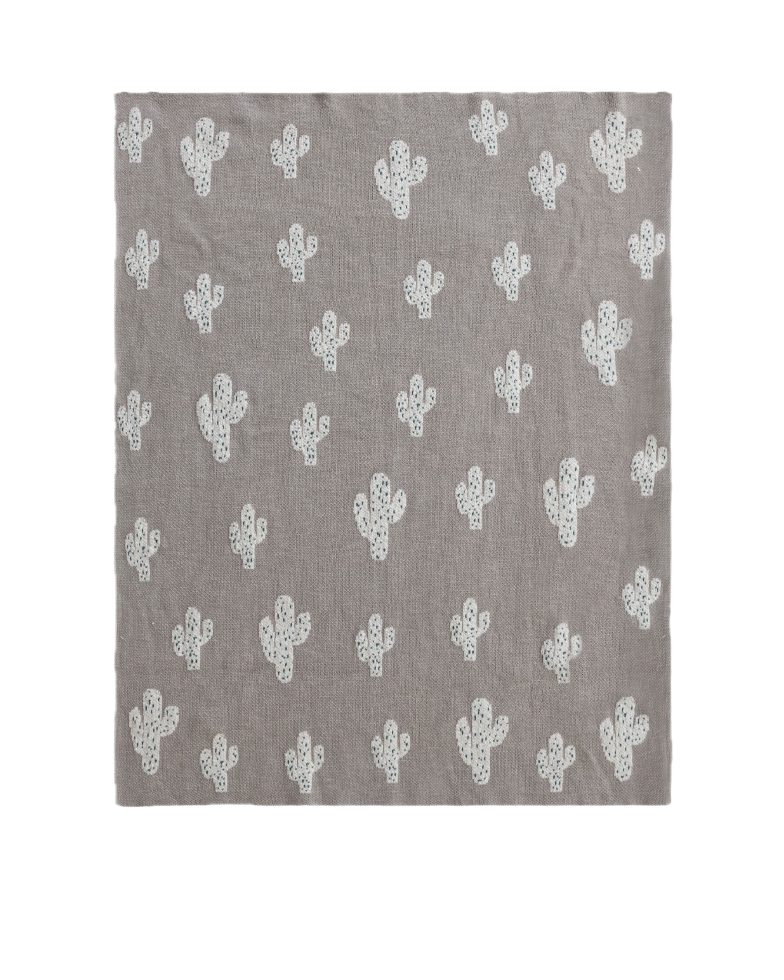 Cactus Knit Blanket