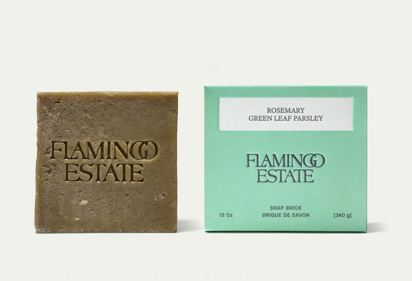 Rosemary Green Leaf Parsley Soap Brick