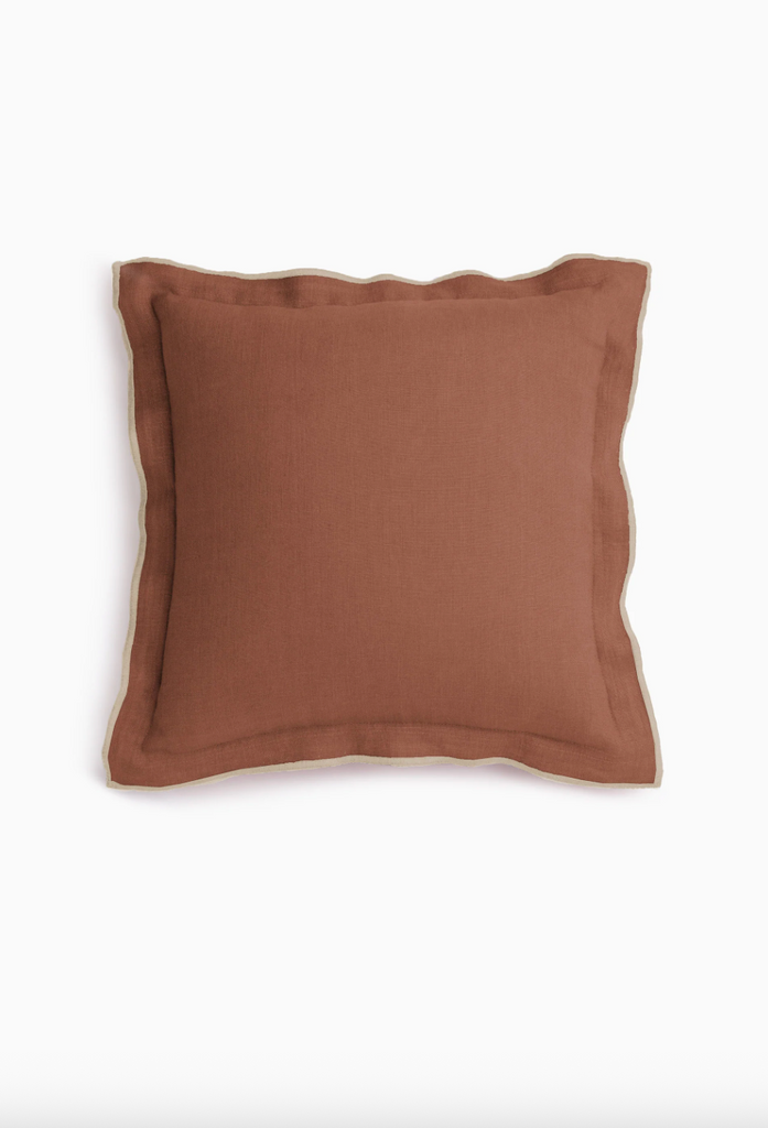 Rust Linen Pillow