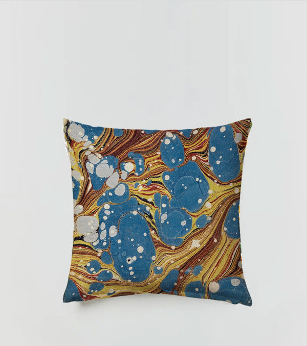 Turin Marbled Velvet Pillow