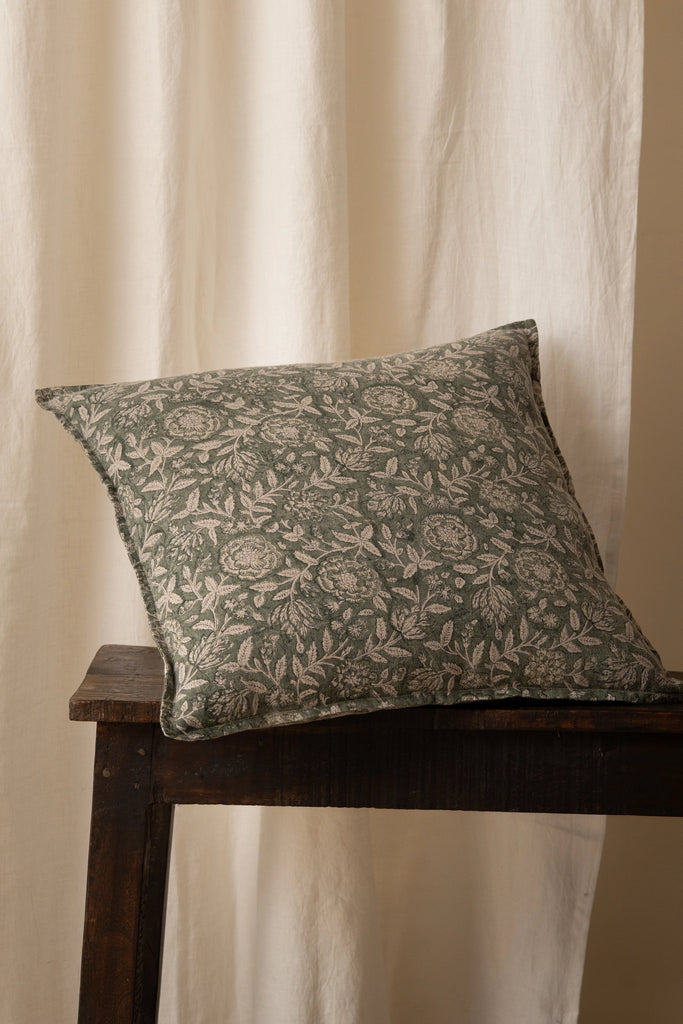 Block Printed Pillow | Rio Fern