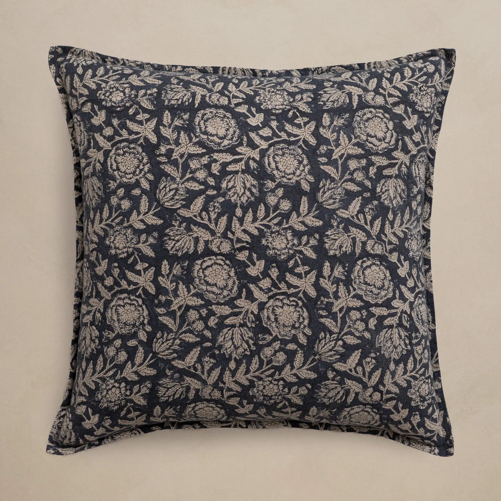 Block Printed Pillow | Rio Indigo