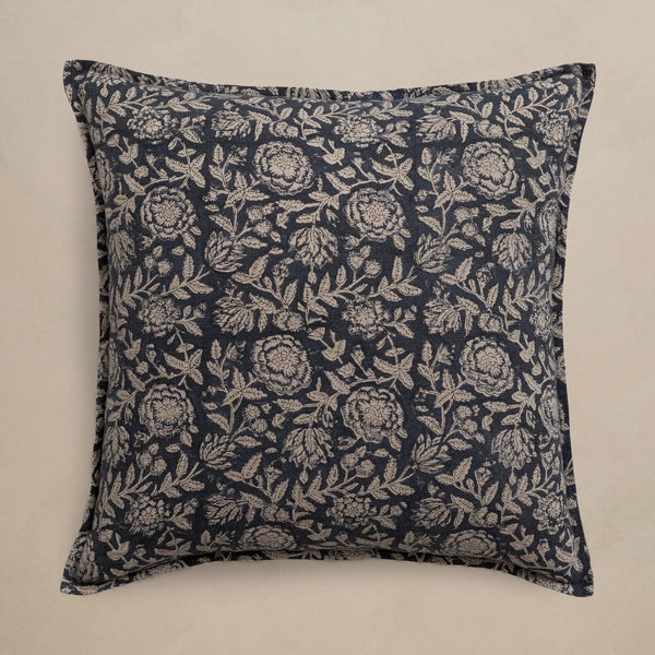 Block Printed Pillow | Rio Indigo
