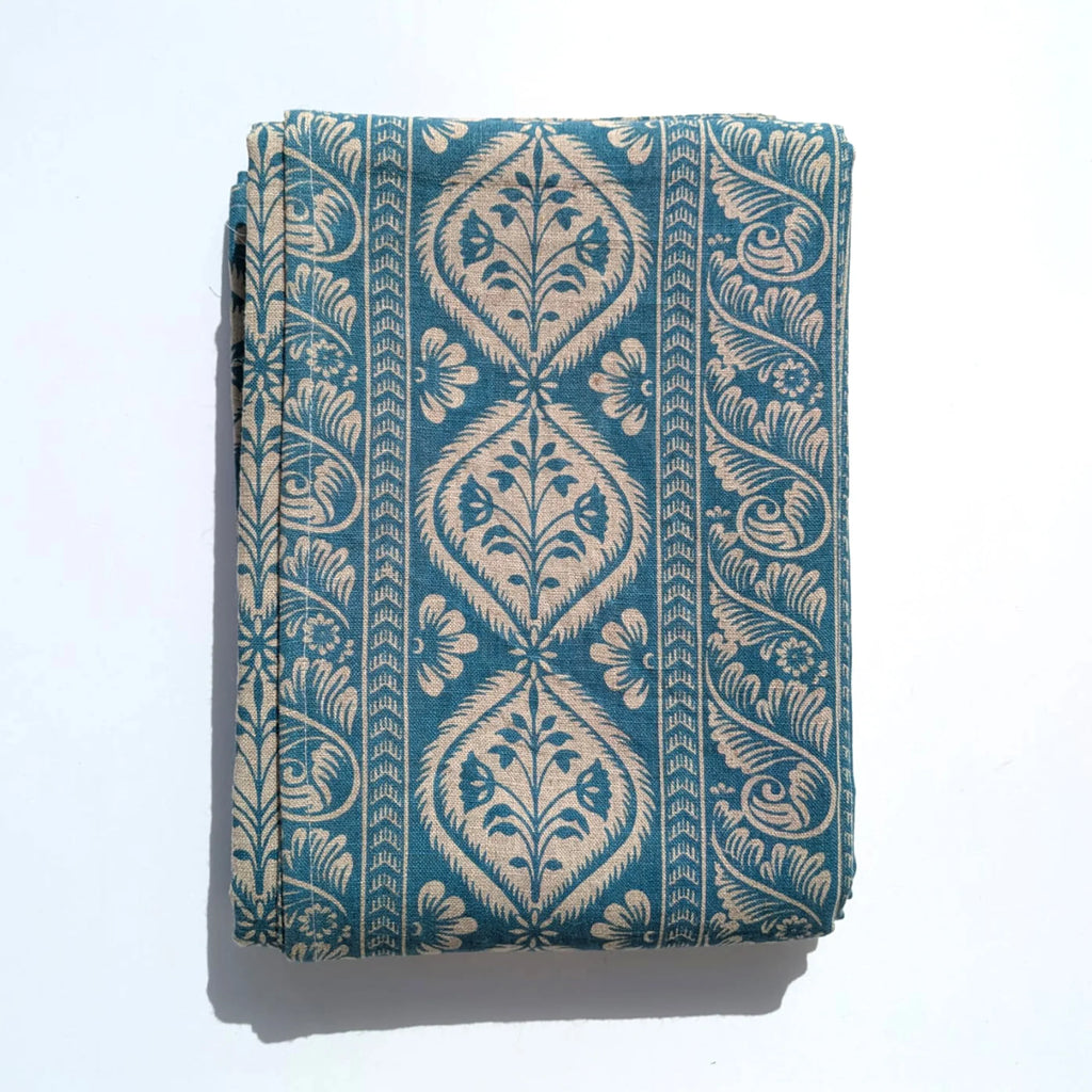 Heritage Linen Tablecloth | Azure