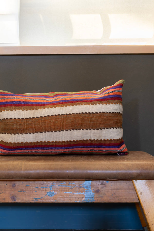 Vintage Anatolian Kilim Lumbar