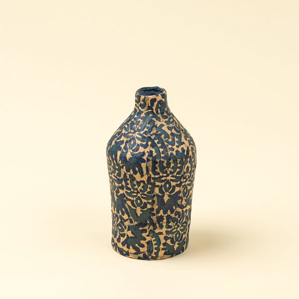 Nomad Indigo Papier-Mâché Vessel