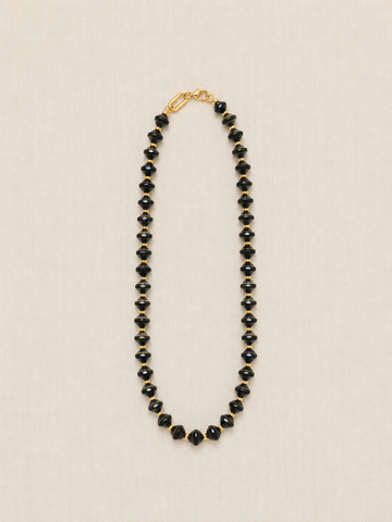 Black Czech Glass Necklace