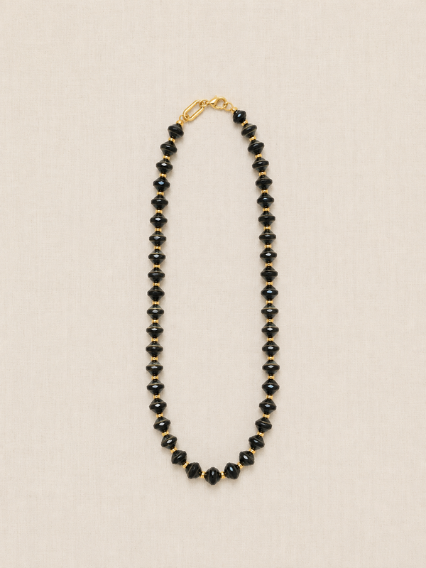 Black Czech Glass Necklace