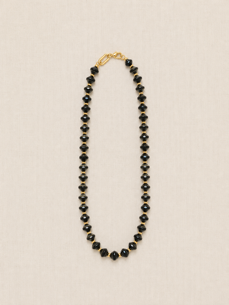 Black Czech Glass Necklace