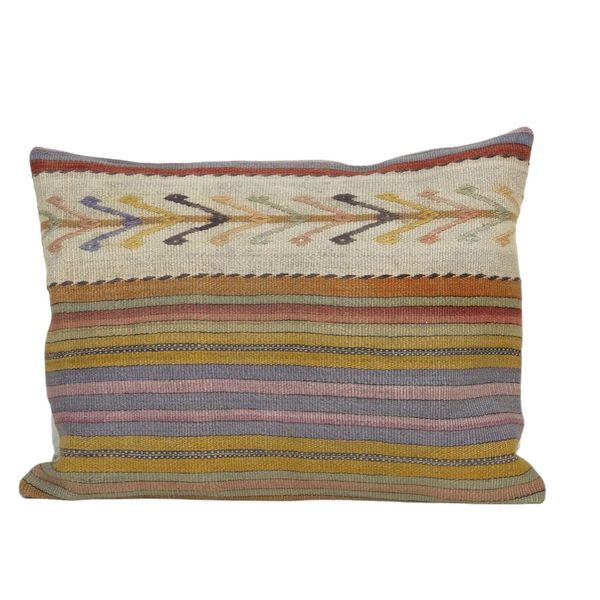 Anatolian Striped Kilim Pillow