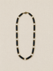 Black Agate & Clear Quartz Necklace