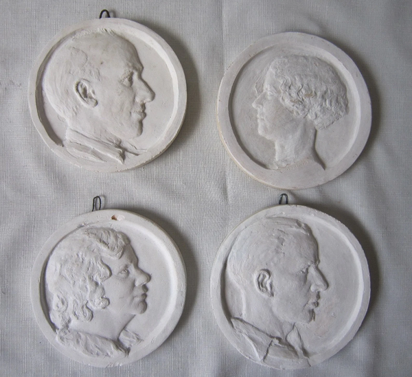 Set of 4 Late 19th C. Plaster Casts