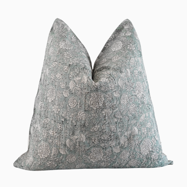 Hand Blocked Linen Pillow | Okeke