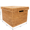 Woven Lidded File Box