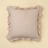 Cocoa Ticking Stripe Pillow