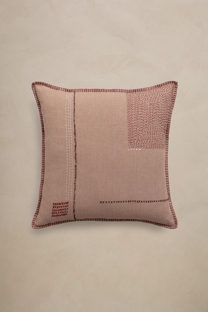 Mondrian Embroidered Pillow