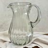 Hand-Blown Fluted Glass Pitcher