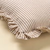 Cocoa Ticking Stripe Pillow