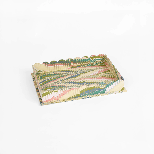 Hand-Marbled Tray | Meadow