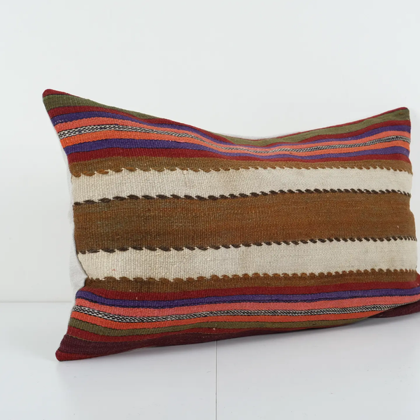 Vintage Anatolian Kilim Lumbar