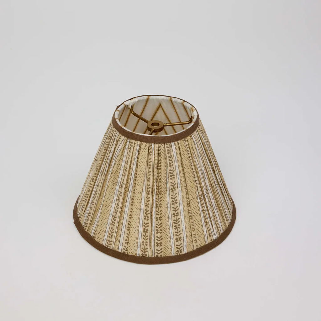 Block Print Lamp Shade | Harvest Stripe