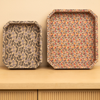 Block Print Fabric Tray