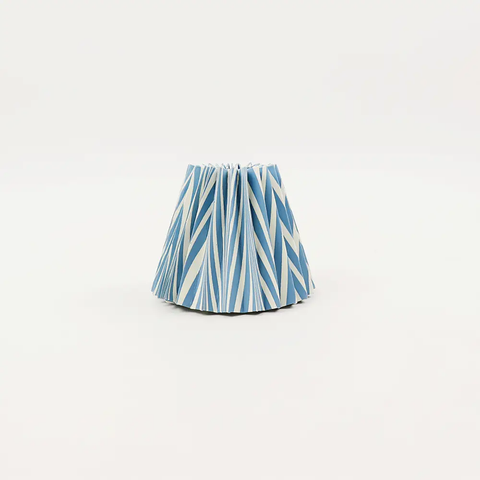 Marble Pleated Clip-On Lamp Shade