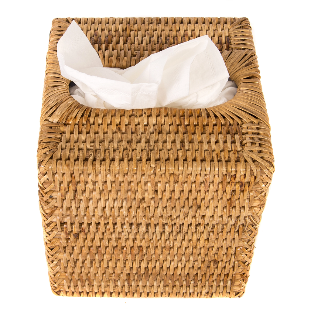 Woven Rattan Tissue Cover
