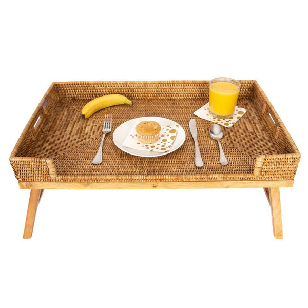 Woven Rattan Serving Tray
