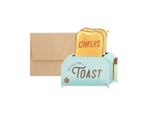 Toast Cheers Pop-Up Card