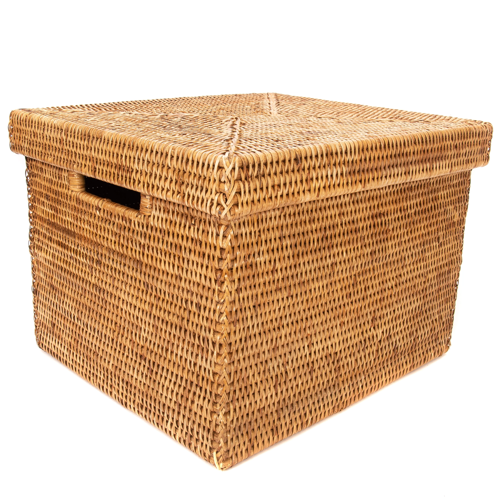 Woven Lidded File Box