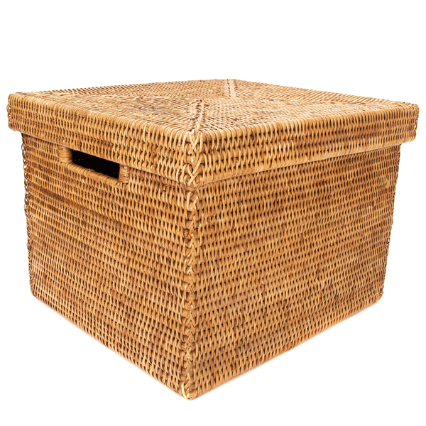 Woven Lidded File Box