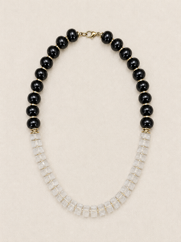 Agate & Clear Quartz Necklace