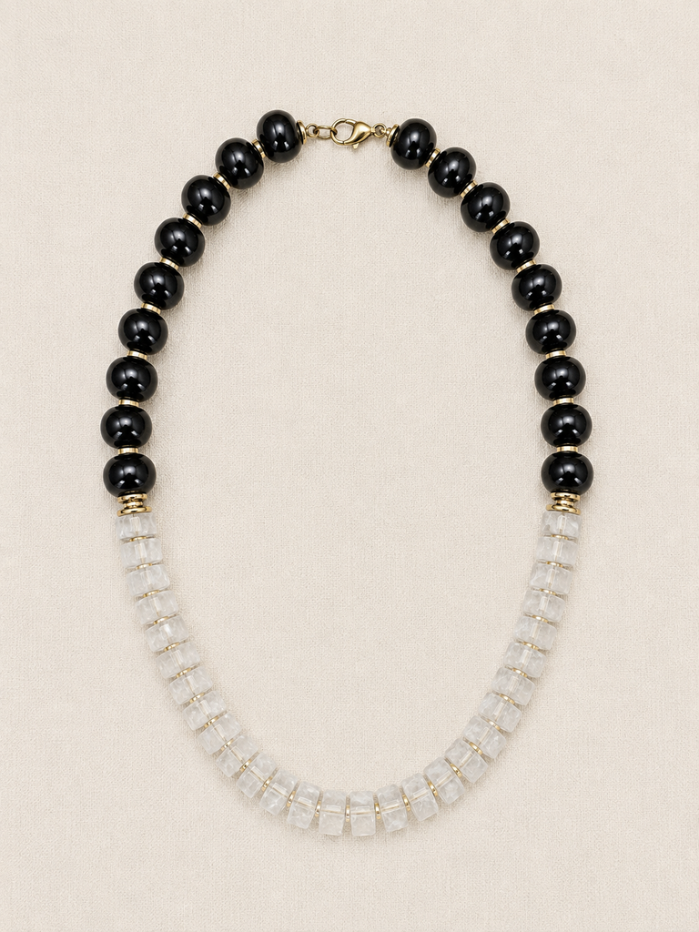 Agate & Clear Quartz Necklace