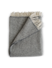 Cashmere Herringbone Throw | Graphite