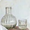 Hand-Blown Fluted Carafe Set