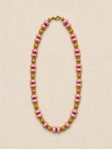 Rose & Ochre Czech Glass Necklace