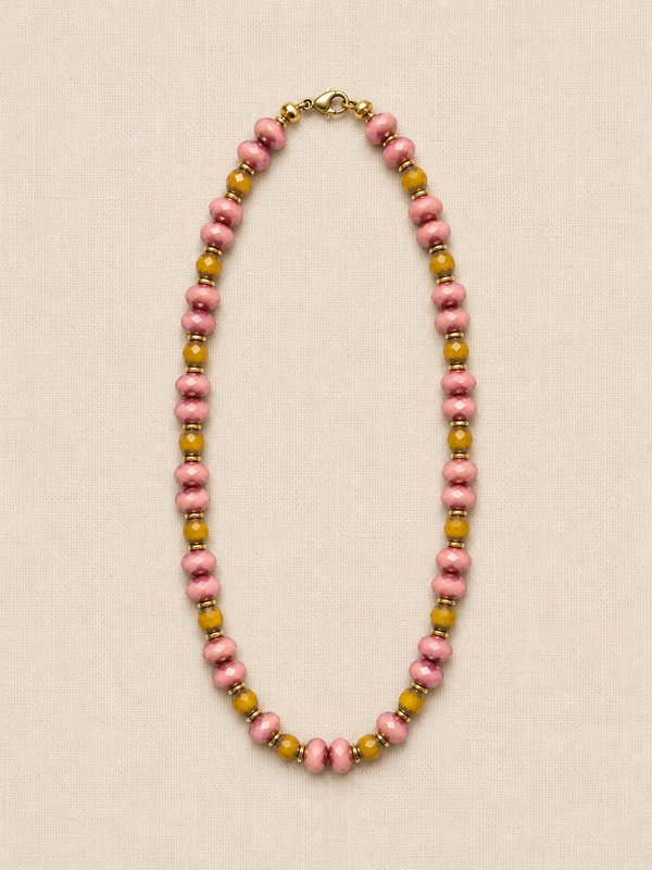Rose & Ochre Czech Glass Necklace