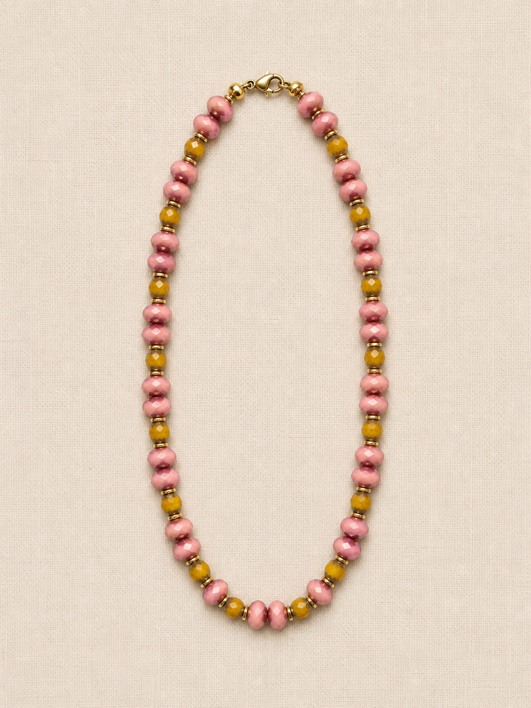 Rose & Ochre Czech Glass Necklace